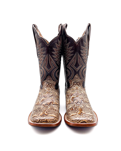 Cowboy Boot Cocoa Tooled