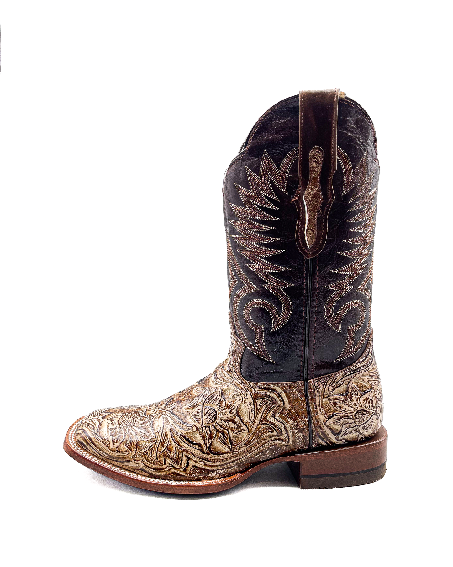 Cowboy Boot Cocoa Tooled