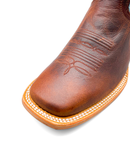 Cowboy Boot Bronco Blue Western Rubber Sole