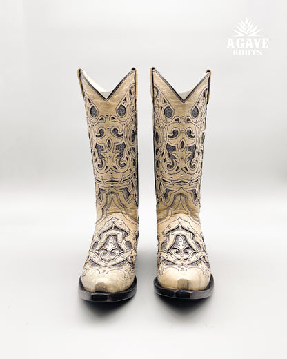 Cowboy Boot Gaby Rustic White