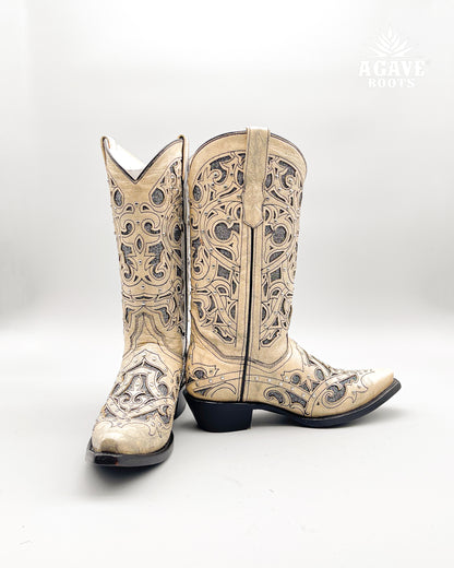 Cowboy Boot Gaby Rustic White