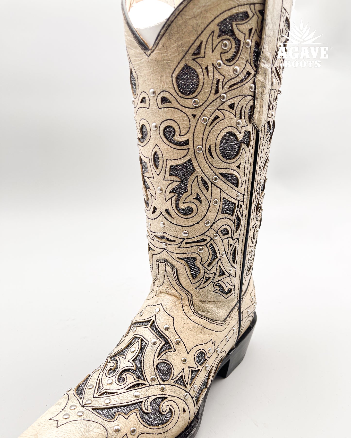 Cowboy Boot Gaby Rustic White