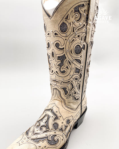 Cowboy Boot Gaby Rustic White