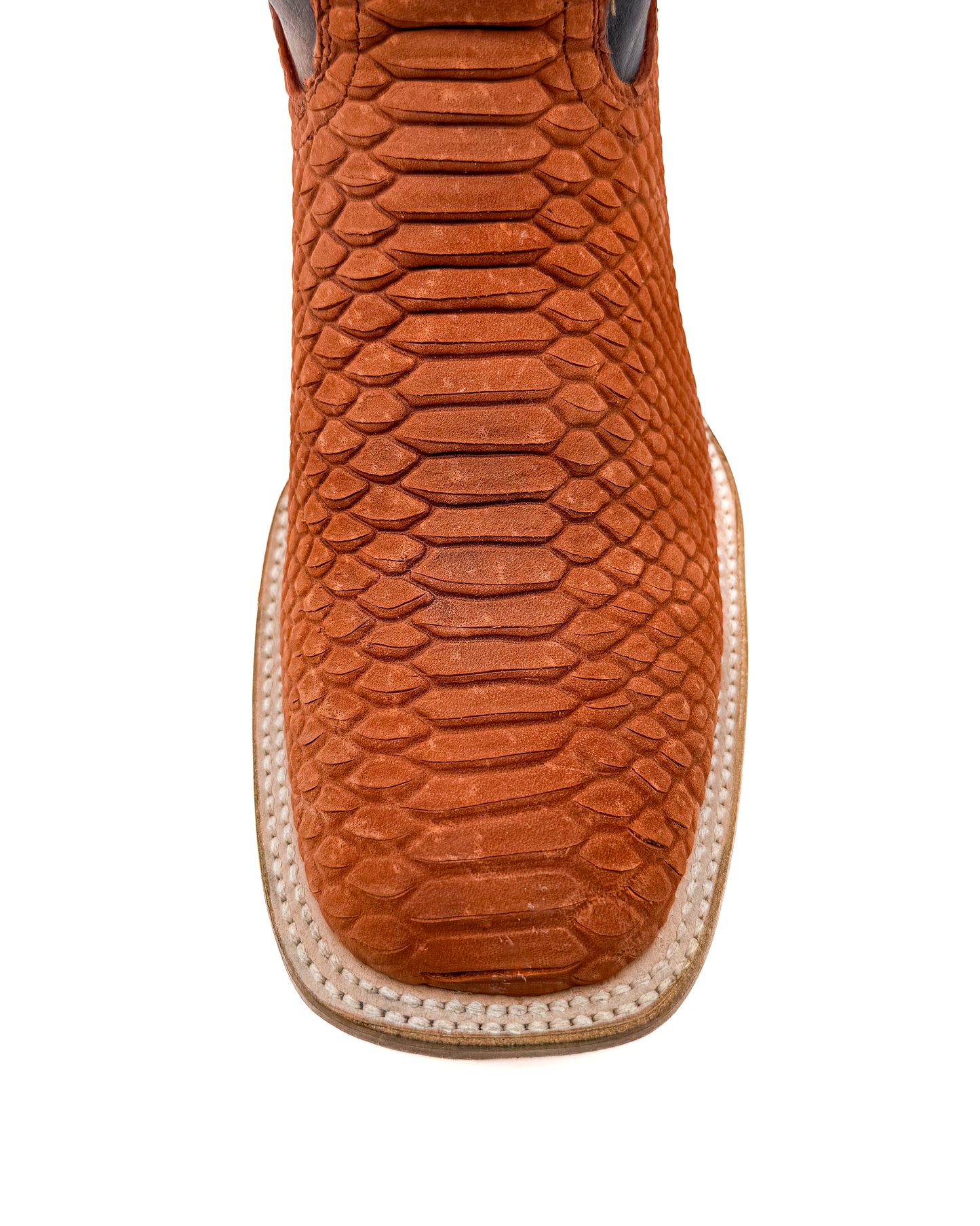 Cowboy Boot Cognac Python