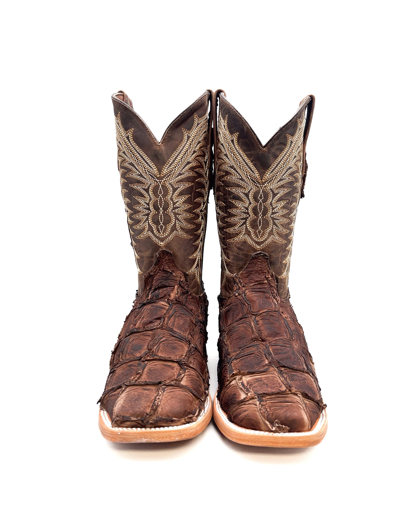 Cowboy Boot Dark Brown Bass Pirarucu Leather