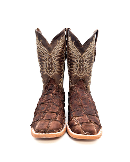 Cowboy Boot Dark Brown Bass Pirarucu Leather