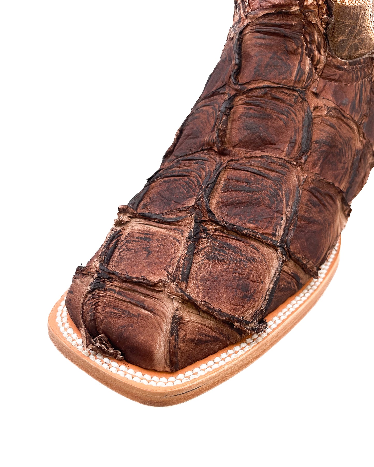 Cowboy Boot Dark Brown Bass Pirarucu Leather