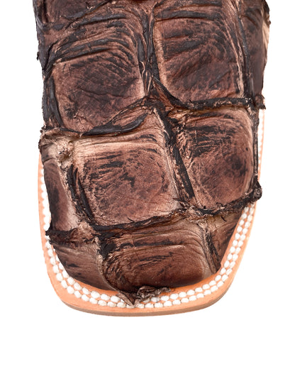 Cowboy Boot Dark Brown Bass Pirarucu Leather