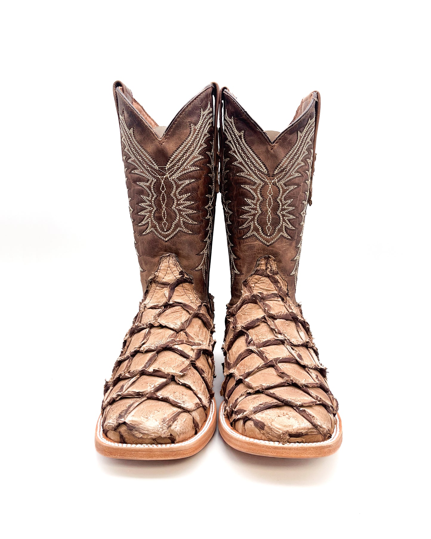 Cowboy Boot Brown Bass Pirarucu Leather