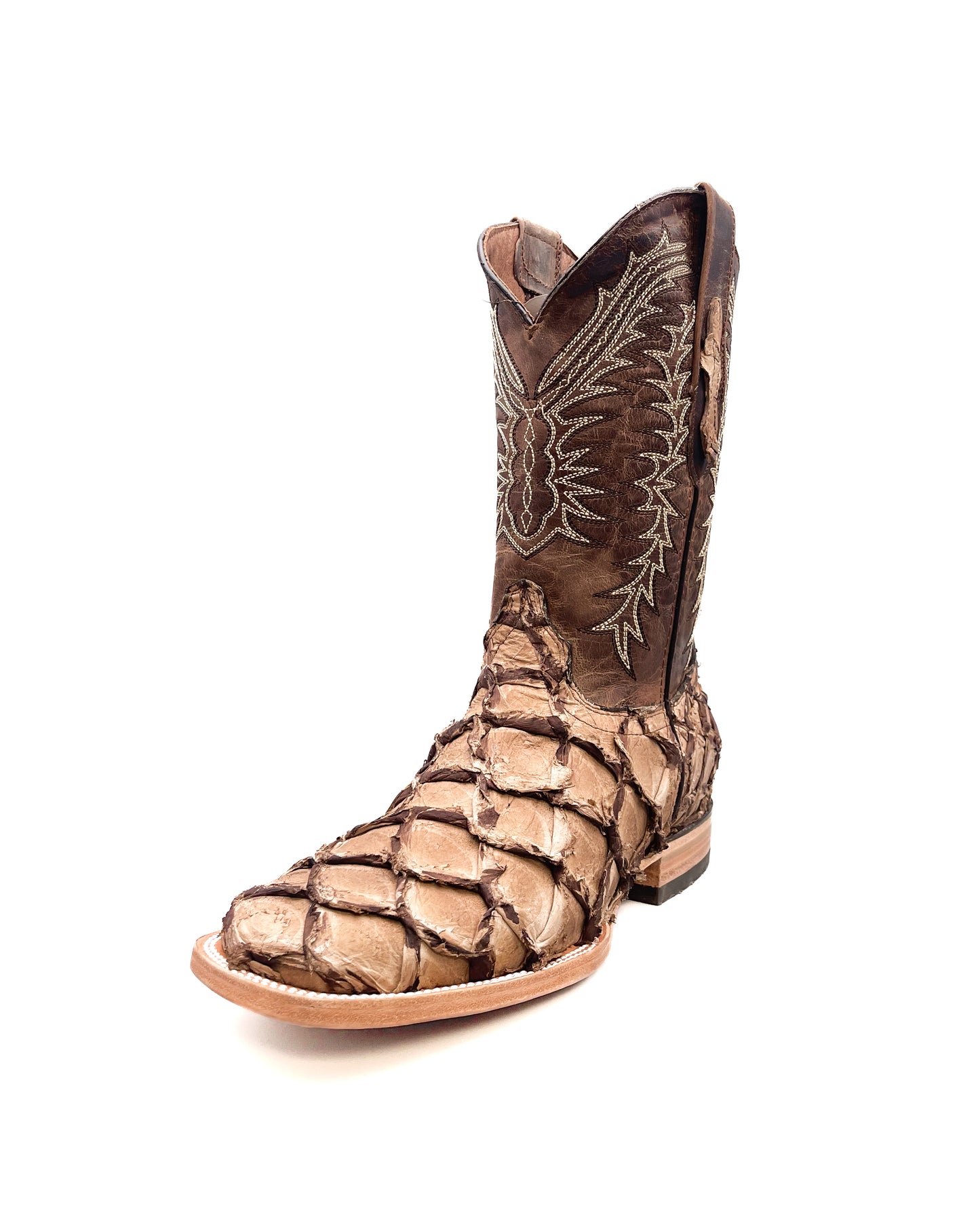 Cowboy Boot Brown Bass Pirarucu Leather