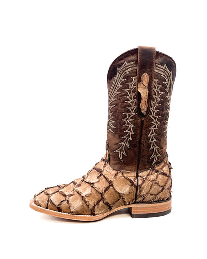 Cowboy Boot Brown Bass Pirarucu Leather