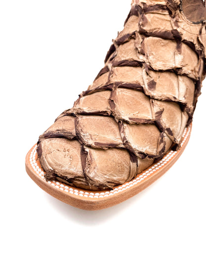 Cowboy Boot Brown Bass Pirarucu Leather