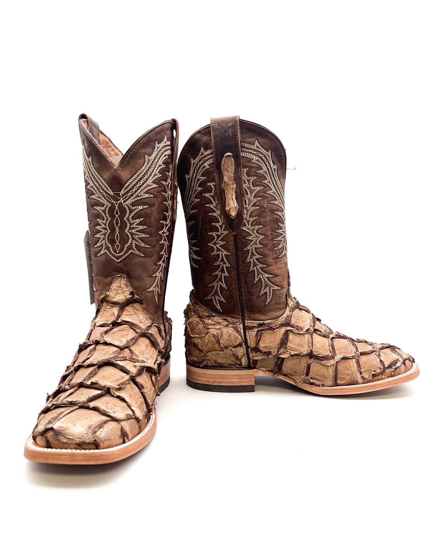 Cowboy Boot Brown Bass Pirarucu Leather