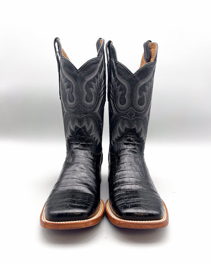 Cowboy Boot Black Caiman Belly