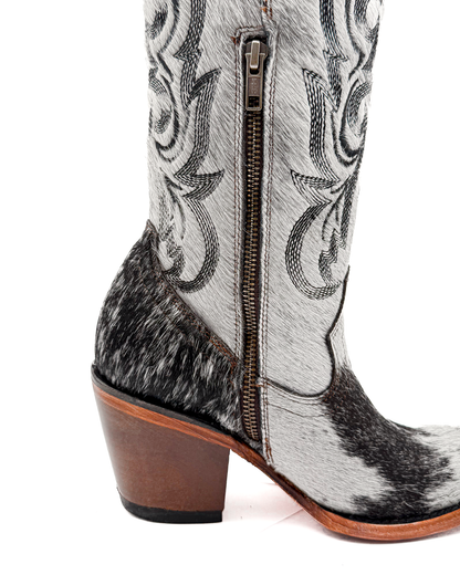 Cowboy Boot Junia Cowhide Tall Snip