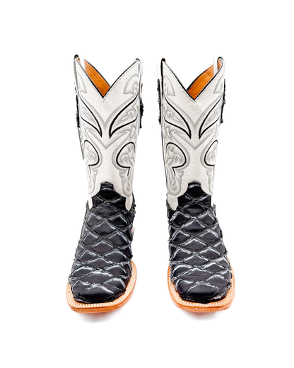 Cowboy Boot Gray Pirarucu Bass