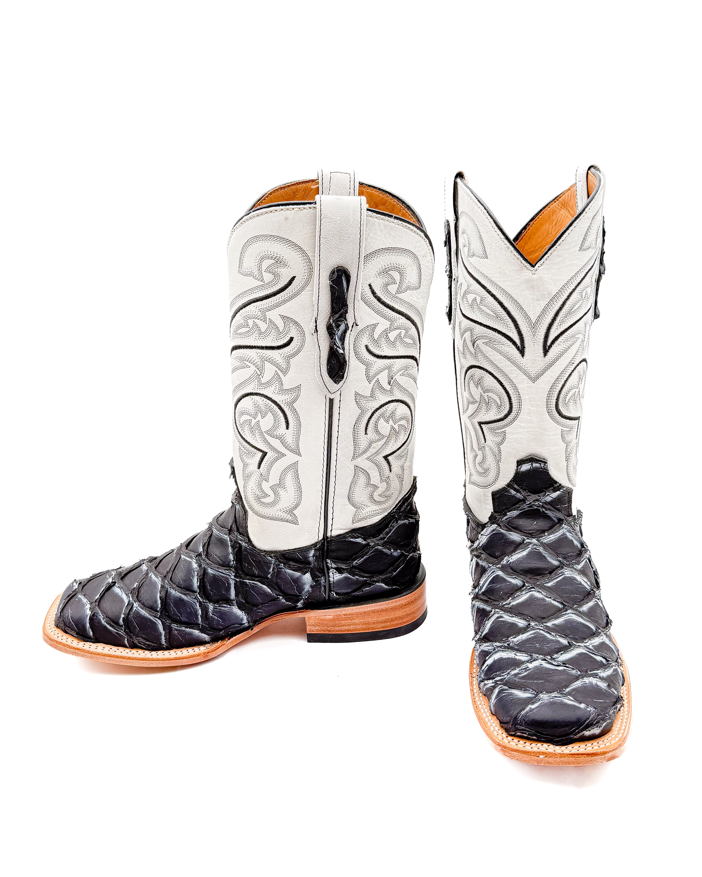 Cowboy Boot Gray Pirarucu Bass