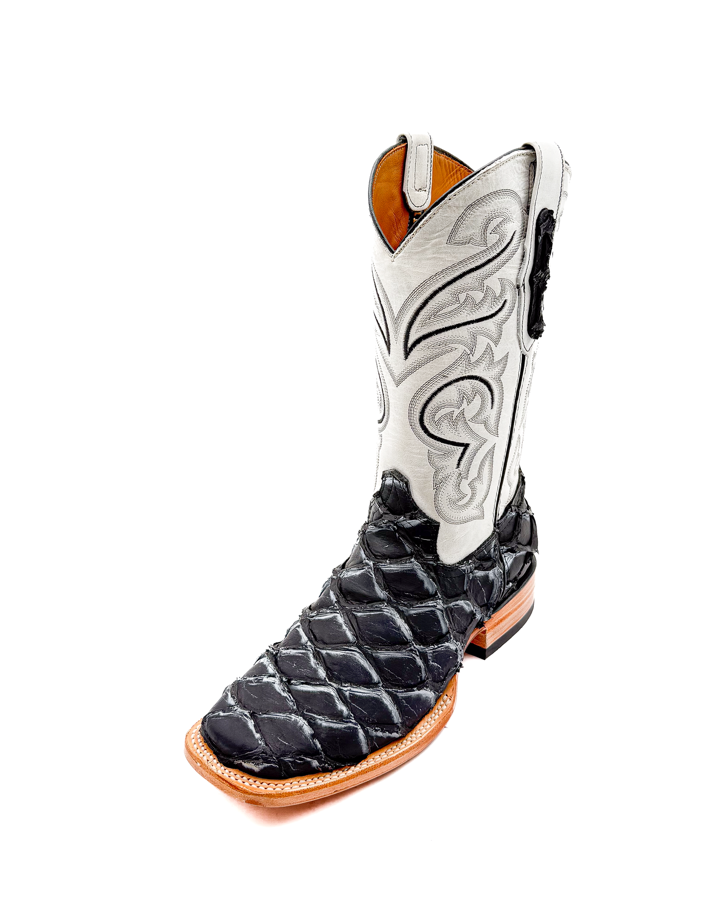 Cowboy Boot Gray Pirarucu Bass