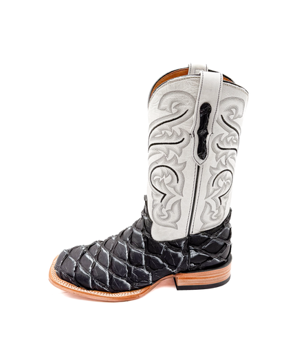 Cowboy Boot Gray Pirarucu Bass