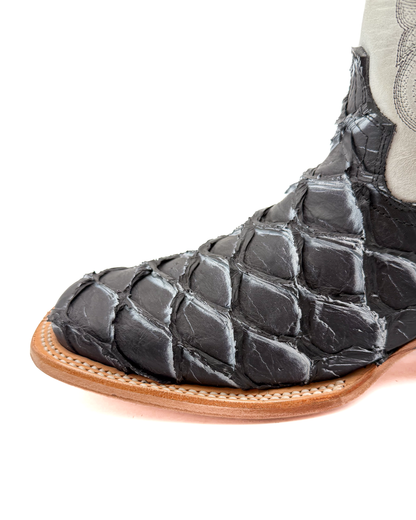 Cowboy Boot Gray Pirarucu Bass