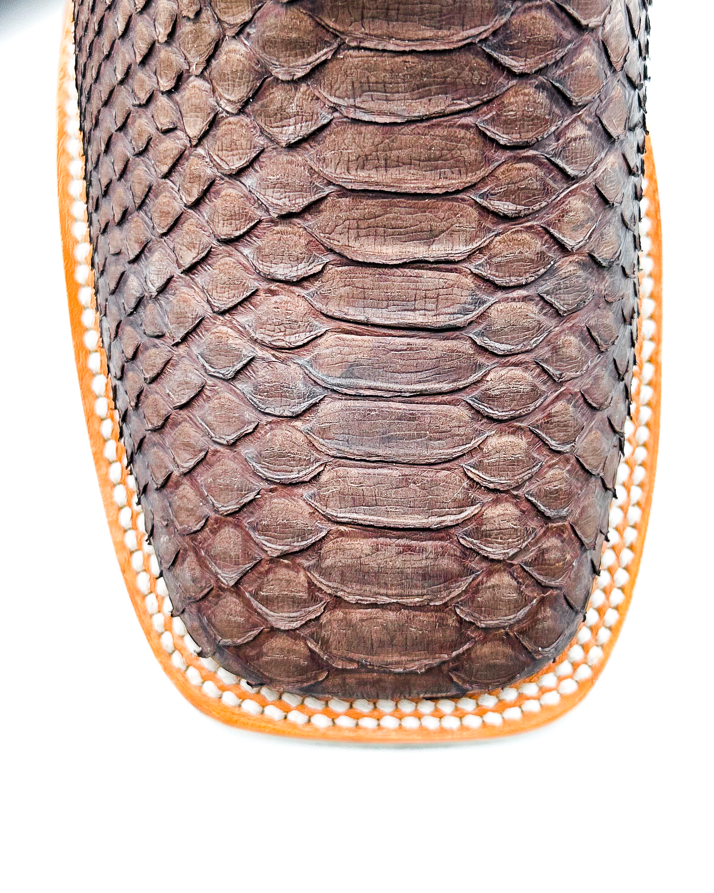 Cowboy Boot Genuine Brown Python