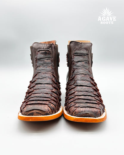 Ankle Boot Brown Python