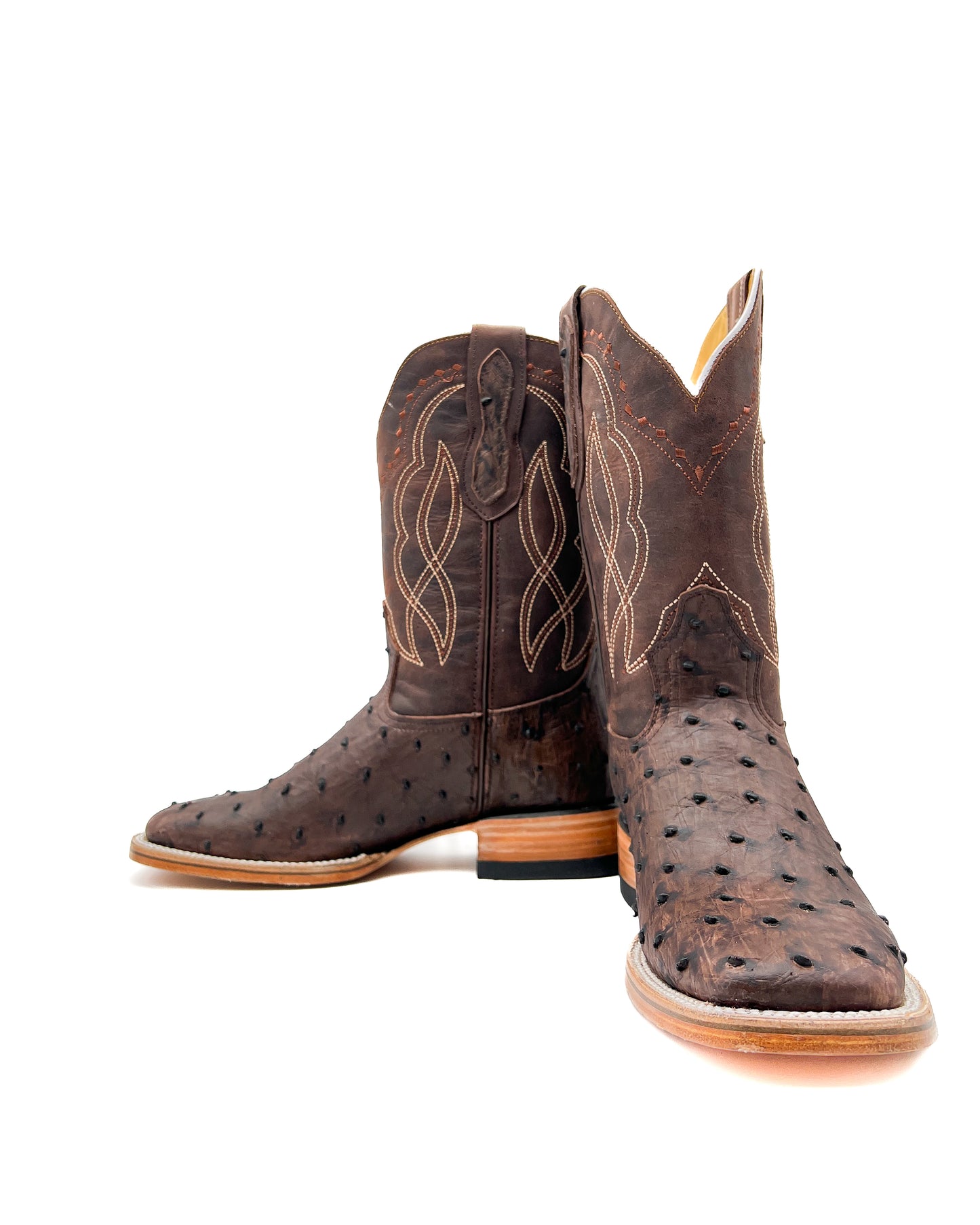 Cowboy Boot Brown Ostrich