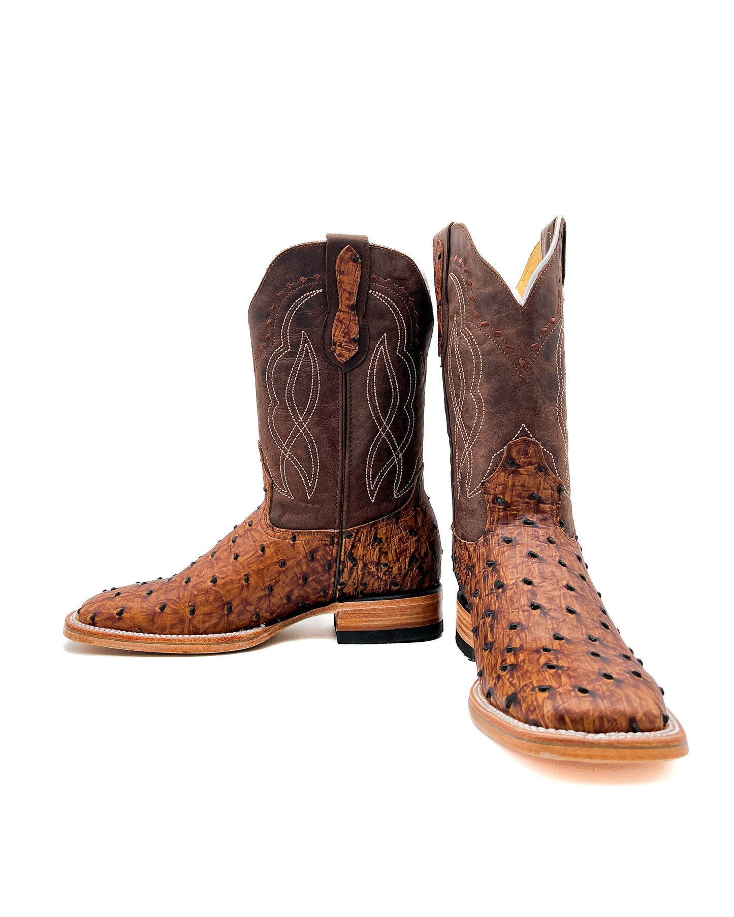 Cowboy Boot Brown Ostrich