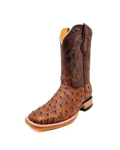 Cowboy Boot Brown Ostrich