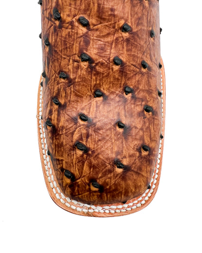 Cowboy Boot Brown Ostrich