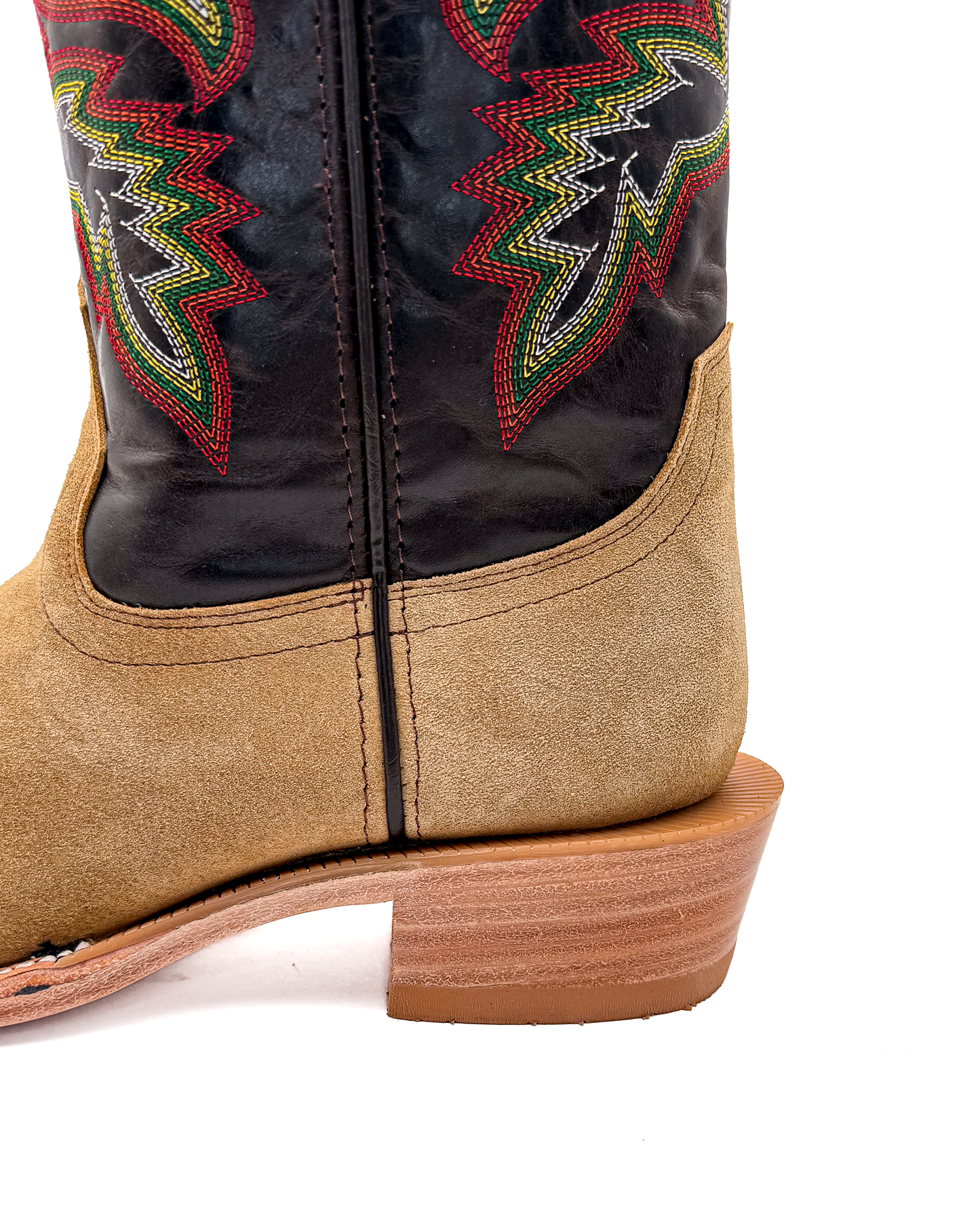 Cowboy Boot in Light Brown Rough Out Cutter Toe