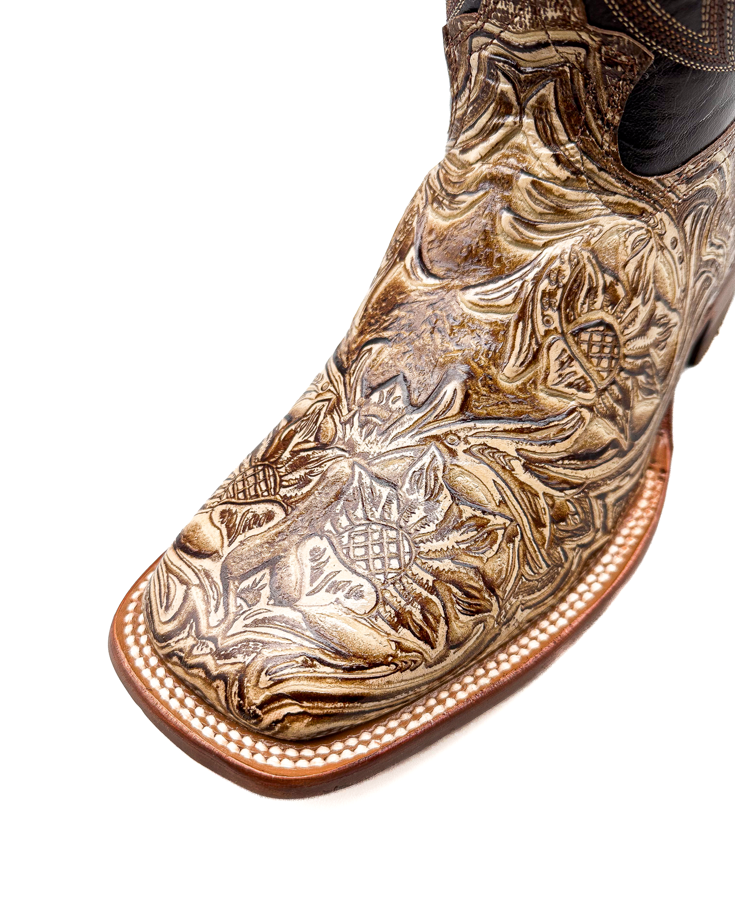 Cowboy Boot Cocoa Tooled