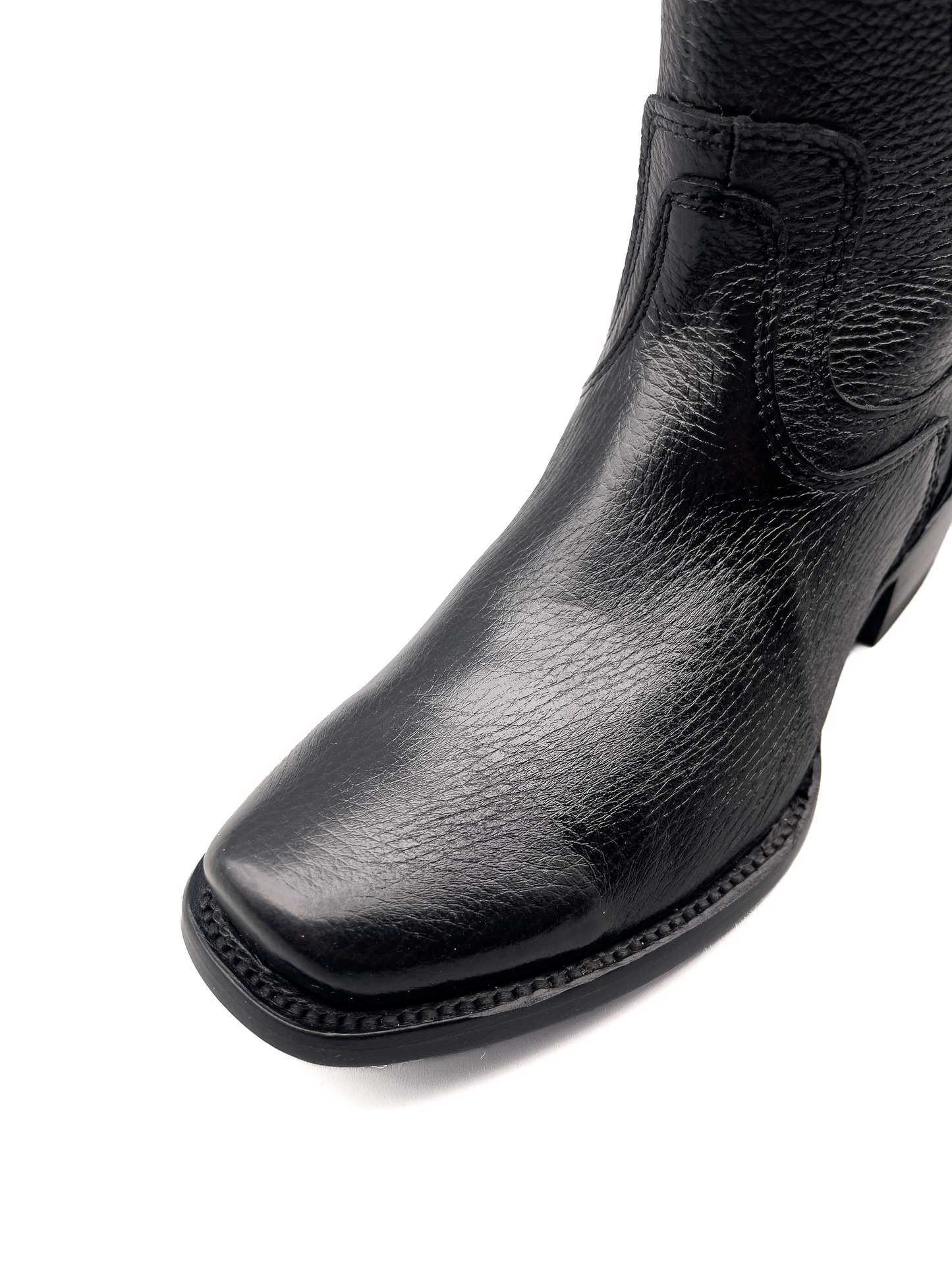 Cowboy Boot Black Deer Venado