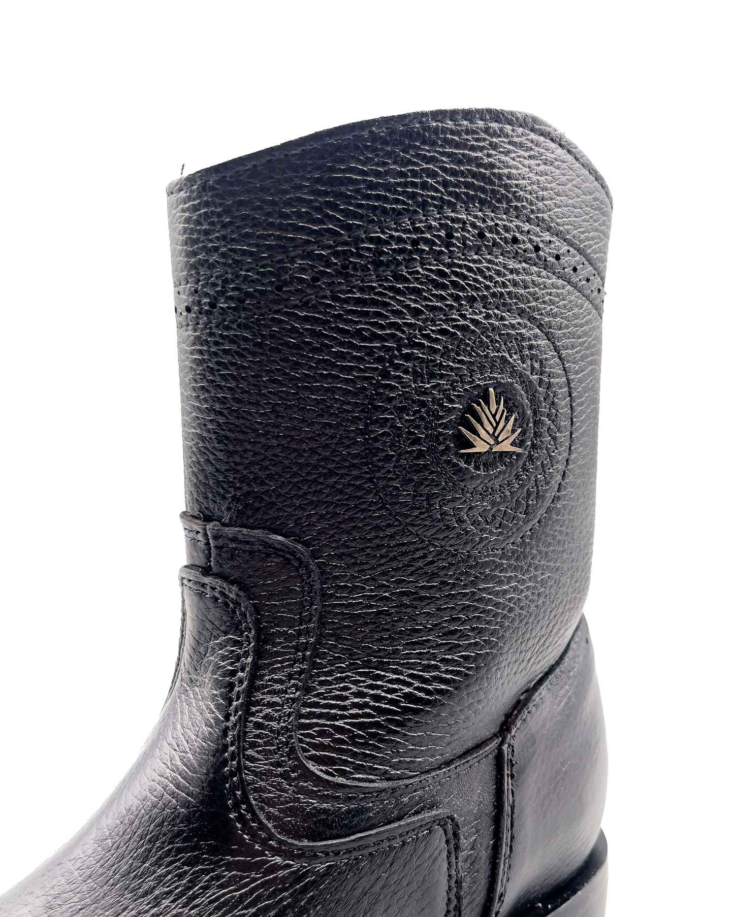 Cowboy Boot Black Deer Venado