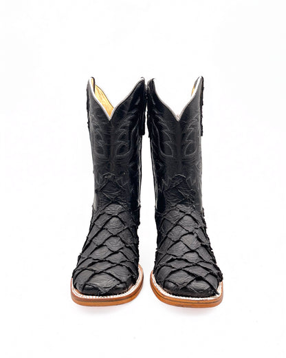 Cowboy Boot Black Pirarucu Bass