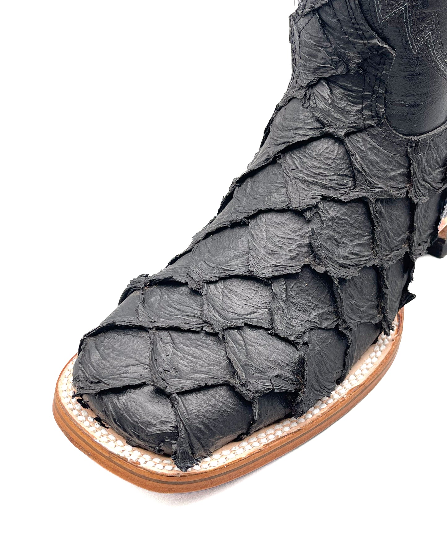 Cowboy Boot Black Pirarucu Bass