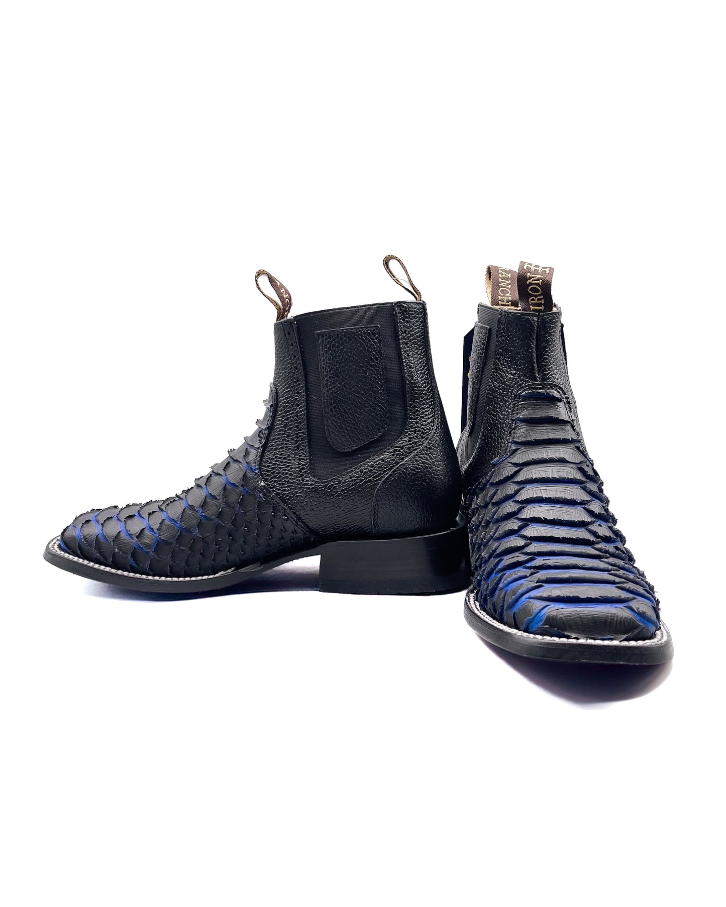 Ankle Boot Python Blue