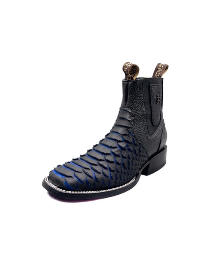 Ankle Boot Python Blue