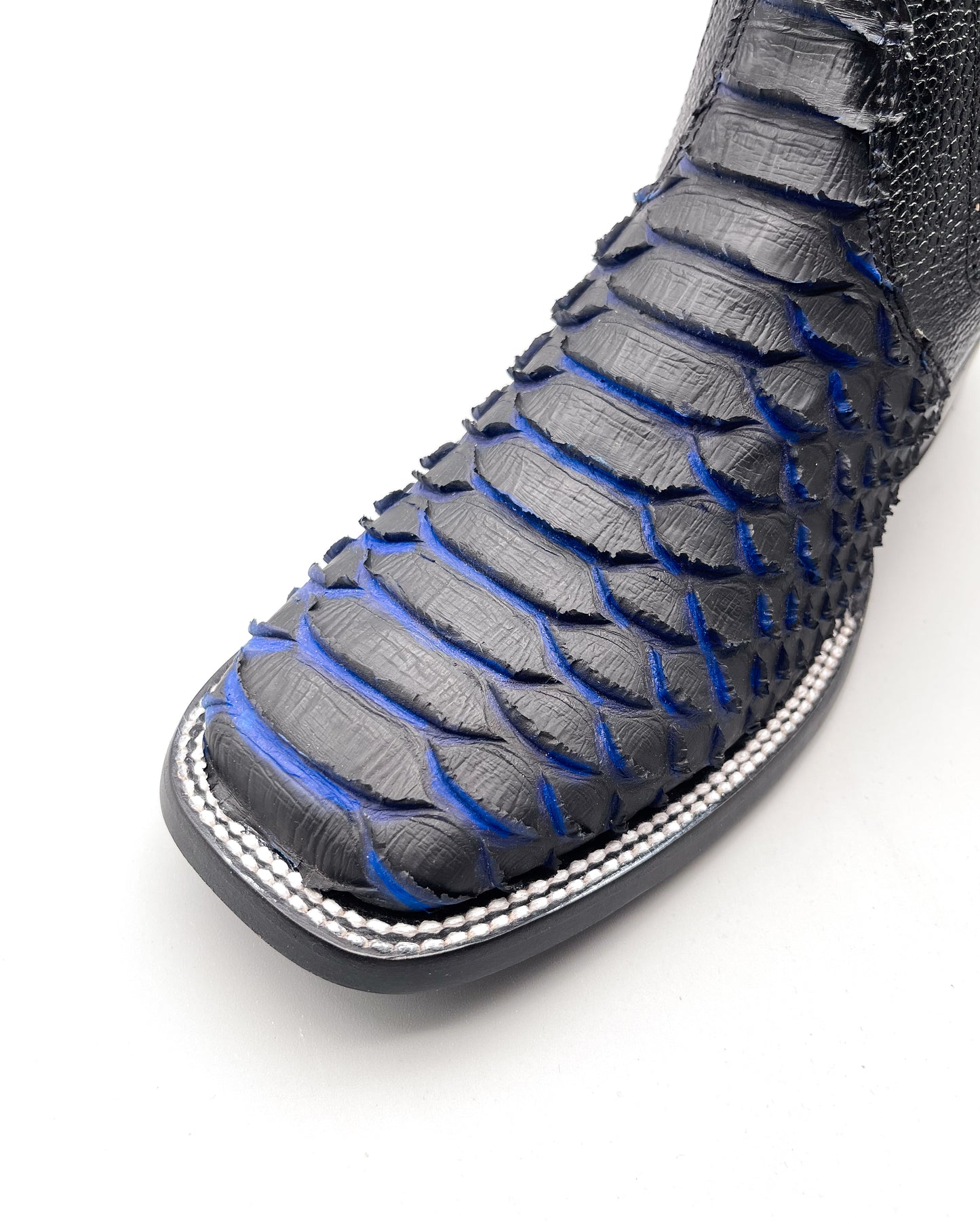 Ankle Boot Python Blue