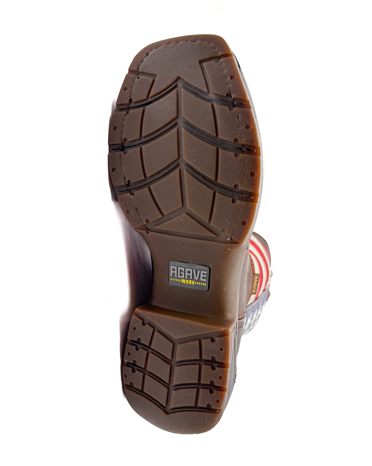 Work Boot Brown USA Flag
