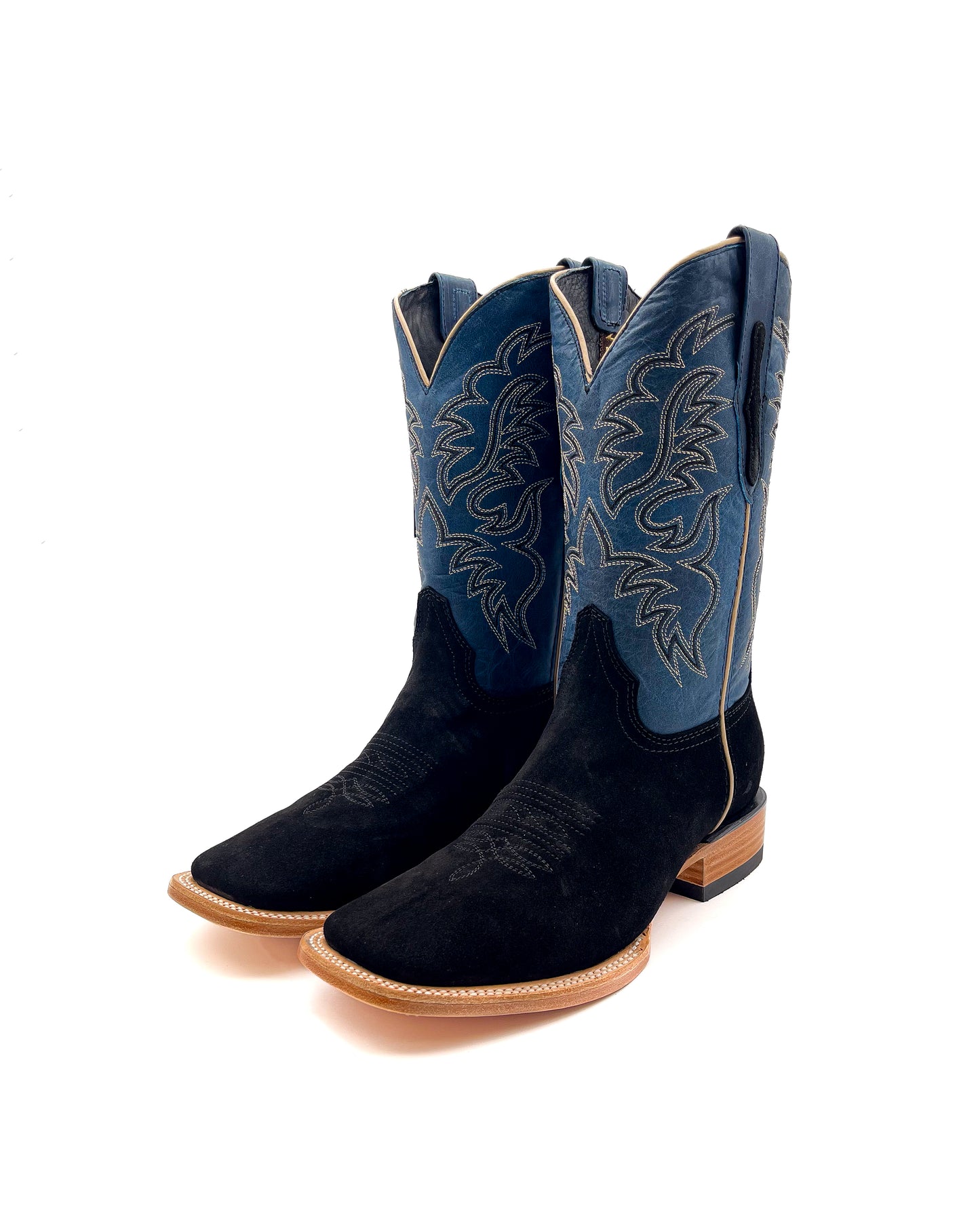 BLACK ROUGH OUT | MEN’S COWBOY BOOTS