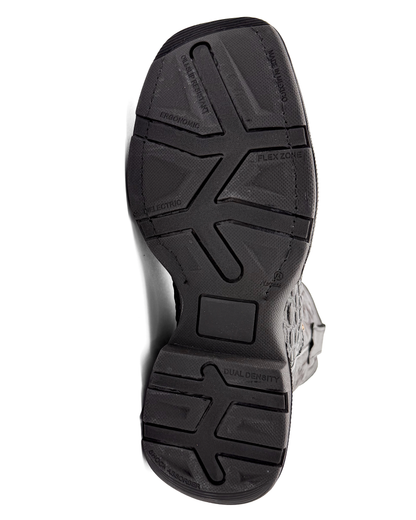 Cowboy Work Boot Black Alligator Caiman Belly