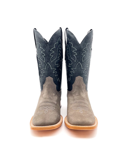 Cowboy Boot in Gray Rough Out