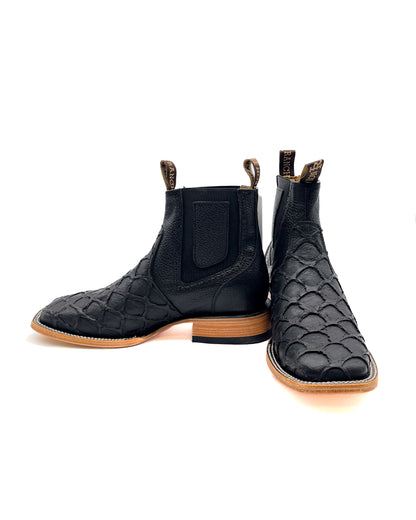 Ankle Boot Bass Pirarucu Black