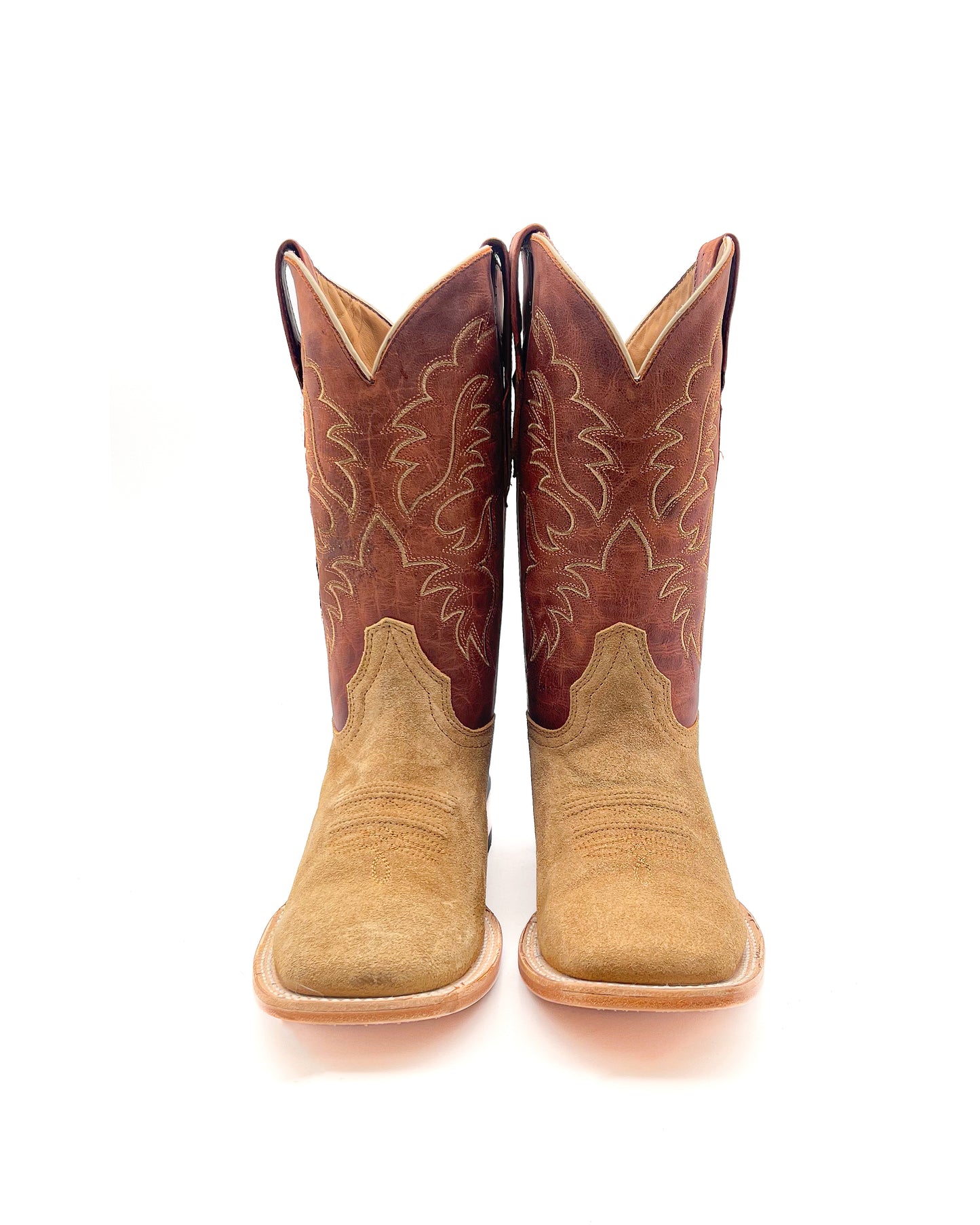 Cowboy Boot in Light Brown Rough Out
