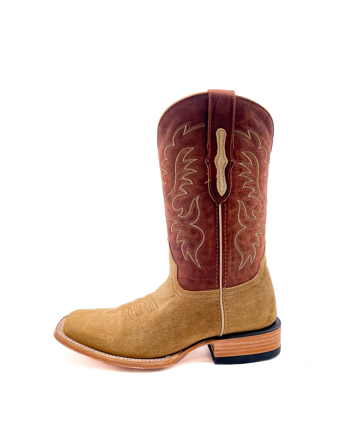 Cowboy Boot in Light Brown Rough Out