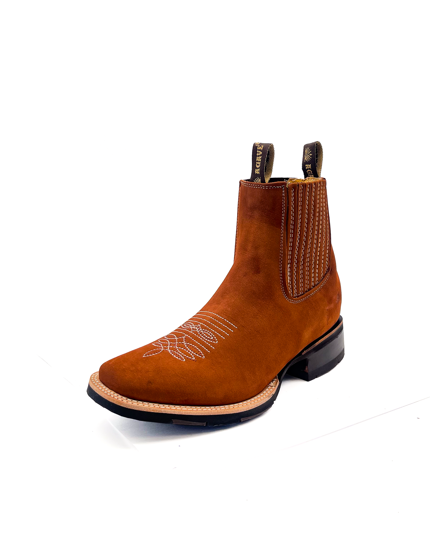 Ankle Boot Light Brown Nobuck Rubber Sole