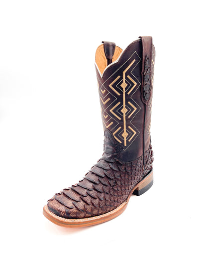 Cowboy Boot Brown Python