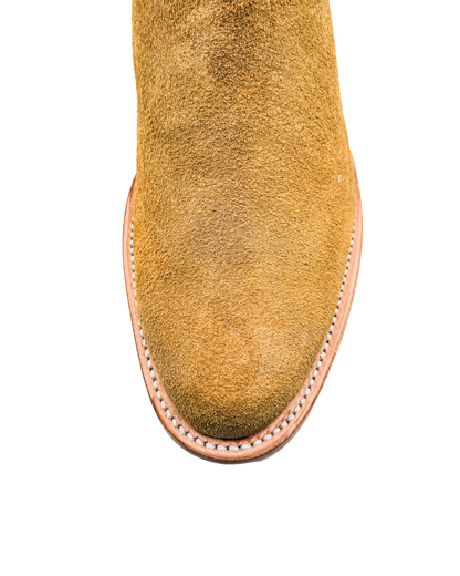 Cowboy Boot in Light Brown Rough Out Ropper