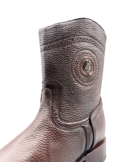 Cowboy Boot Dark Brown Deer Venado